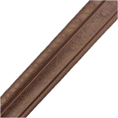 90,56 po x 3,15 po garniture en mousse 3D auto-adhésive, bordure de papier peint auto-adhésive, plinthe de bordure murale pour décoration d'intérieur