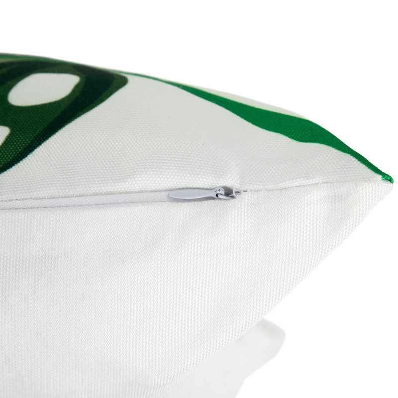 Insert de coussin, Motif floral vert