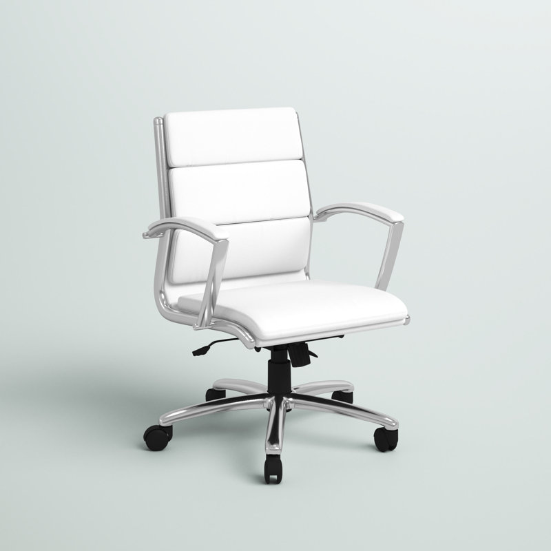 Upper Square™ Ayres Vinyl Conference Chair, White