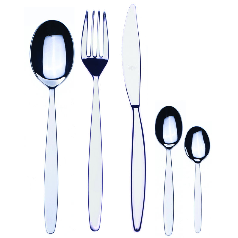 Ensemble de couverts Immagina avec cuillères à moka - 30 pièces - Acier inoxydable