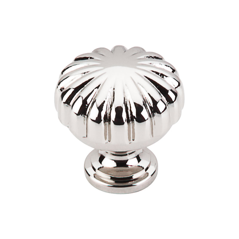 Melon 1 1/4" Diameter Round Knob, Polished Nickel