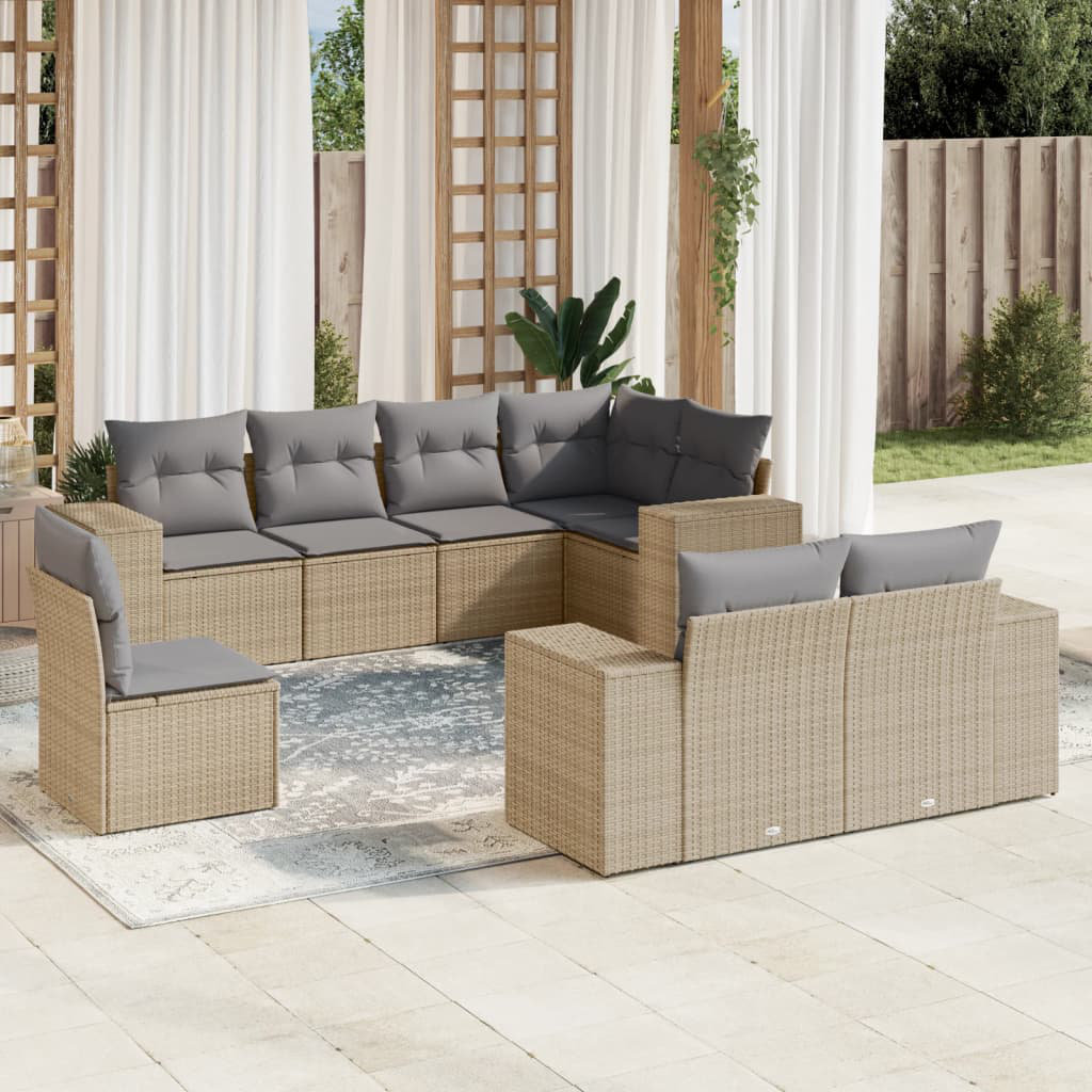 Gartensofa mit Kissen