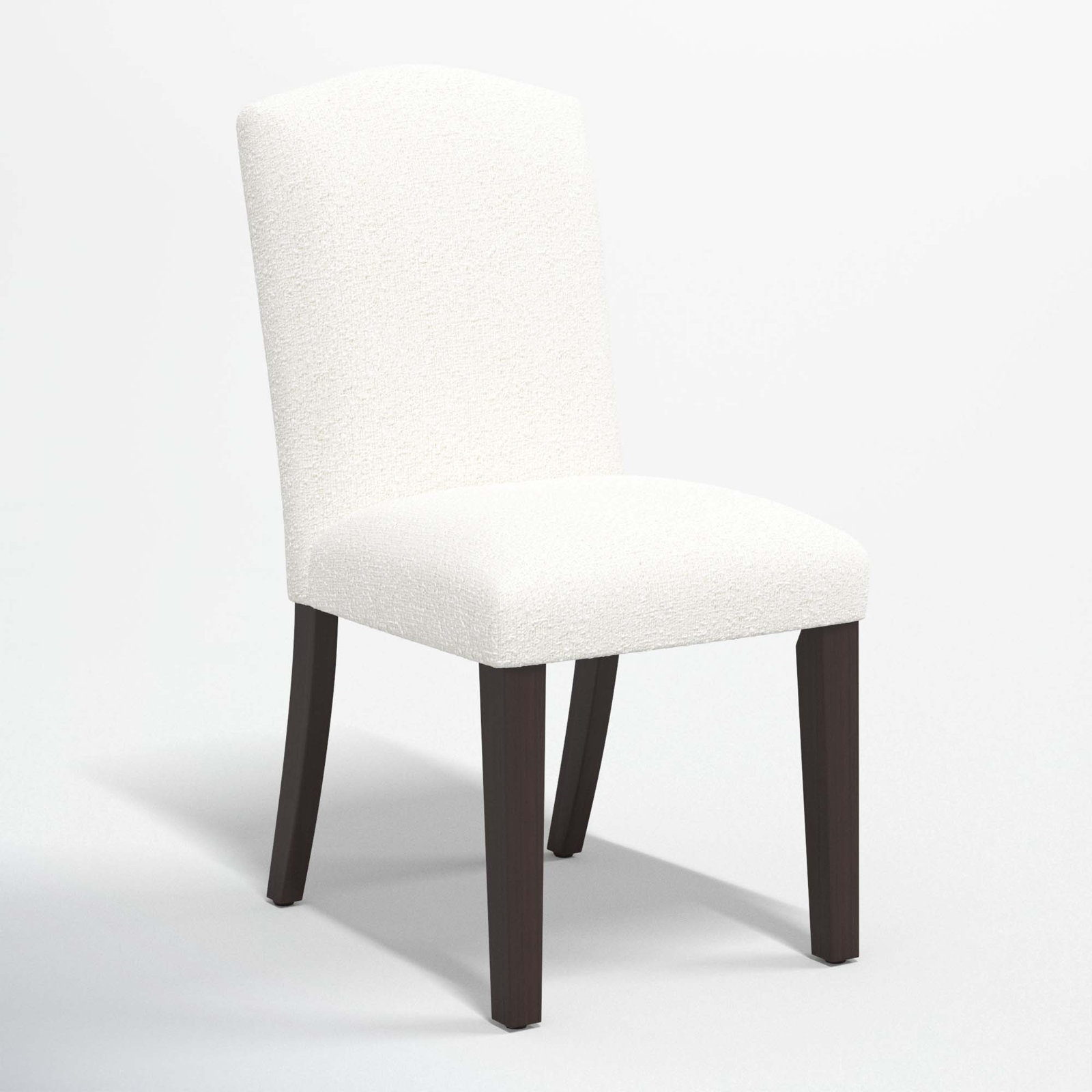 Estrela Dining Chair, Classic Snow Boucle, Espresso