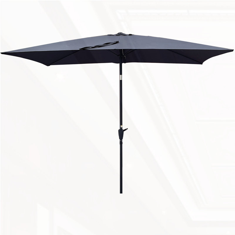Parasol d'extérieur imperméable 6 x 9 pi, Anthracite