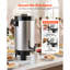 Urne à café commerciale, distributeur de boissons chaudes de 40 oz 203 oz avec robinet sans goutte, cafetière à infusion rapide 1090 W, contrôle automatique de la température, pour la restauration, les fêtes, les églises et les restaurants-122920544