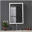 Armoire à pharmacie à DEL avec miroir, armoire de salle de bain avec miroir 20 * 30 pouces avec lumières, encastrée ou murale, 3 températures de couleur