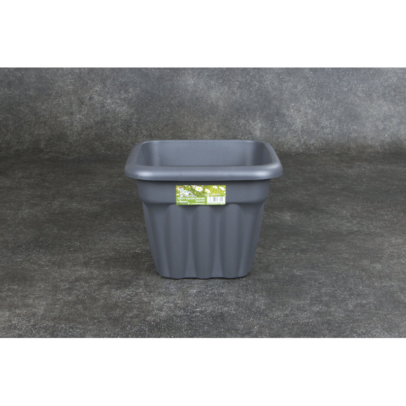 Wham Vista Square Planter, Terracotta, 25cm H x 33cm W x 33cm D, 5