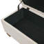 Banc de rangement repose-pieds avec garniture de rivets et support de charnière encastré-1952384721