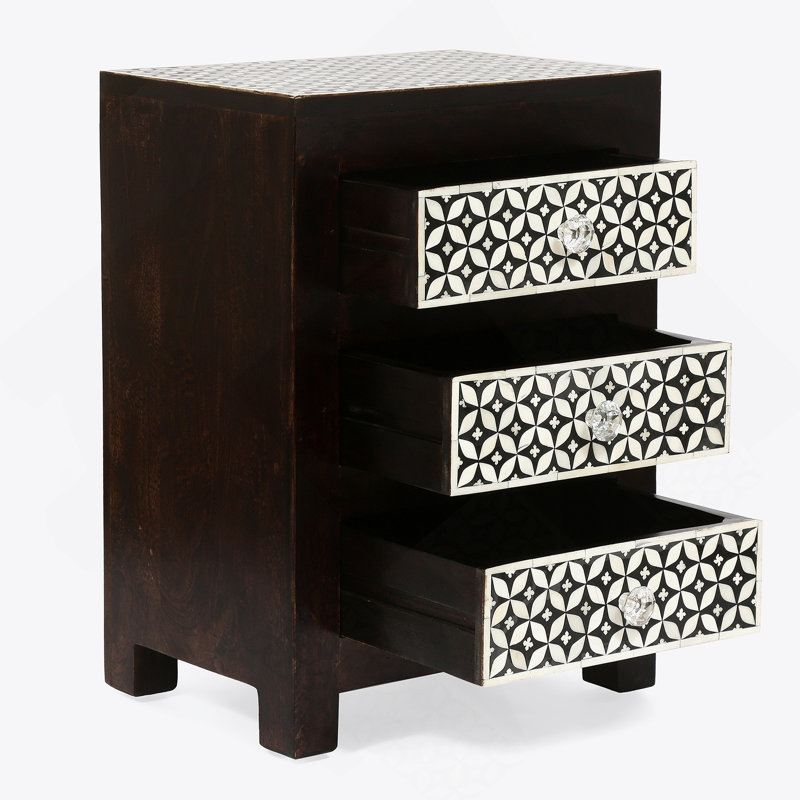 Table de chevet 3 tiroirs