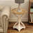 Kiel Rustic Farmhouse Cottage Core Accent End Table, Natural Tray Top Side Table Nightstand