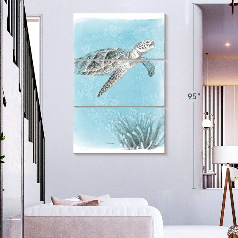 Brampt Coastal Sea Life I, H 38 po x l 24 po