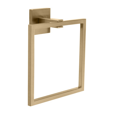 Anneau à serviettes de la collection Skylight - Bronze champagne 7-7 / 16 "x 6-1 / 2" - Accessoire de salle de bain contemporain