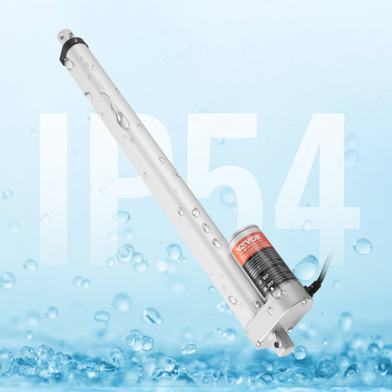 VEVOR Linear Actuator 12V, 16 Inch High Load 330lbs/1500N Linear Actuator, 0.19"/s Linear Actuator