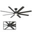 Hydra 8 - Blade Outdoor LED Smart Standard Ceiling Fan with Wall Control and Light Kit Included, Works With Alexa and iOS or Android App-32650308-32650309-121976042