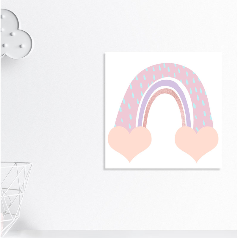 Arc-en-ciel 1, H 24 po x l 24 po x P 1,5 po, Toile