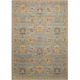 Gonroff Timeless 12' X 15' Light Blue Traditional Indoor Rug