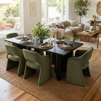 19" Seat Height Upholstered Dining Armchair