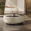 Table de bout rotative de style crème