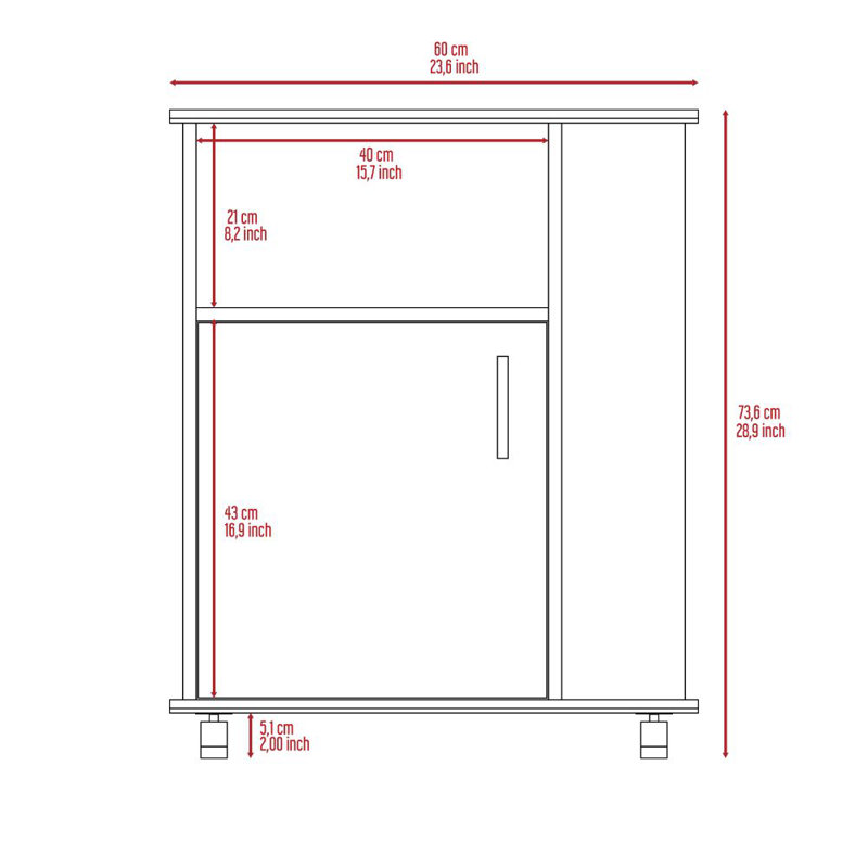 Stamford Kitchen Set, Kitchen Island + Kitchen Cabinet