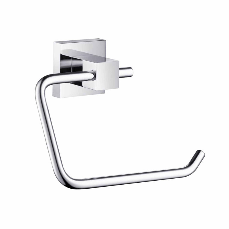Porte-papier hygiénique mural Cube, Chrome