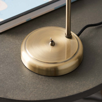 Jurupa Valley 45.3Cm Antique Brass Adjustable Table Lamp