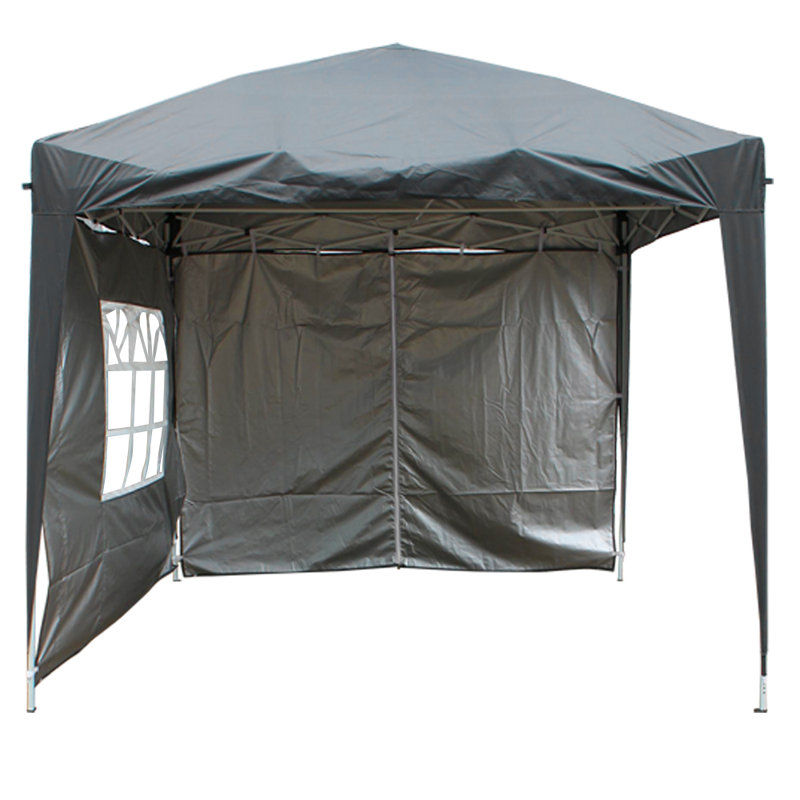Isere 2.5m x 2.5m Metal Pop-Up Gazebo, Anthracite