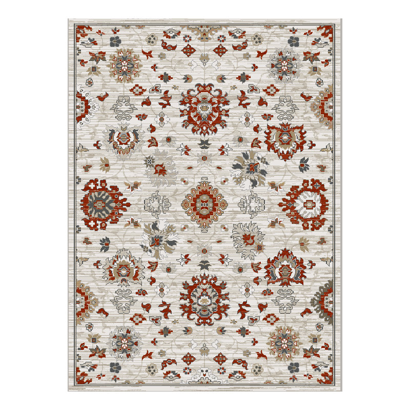 Tapis ivoire Plymouth Livia, Tapis de couloir 2 pi x 7 pi 7 po