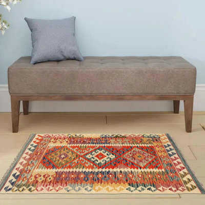 Tapis rectangulaire en laine 3 pi 3 po x 4 pi 10 po 