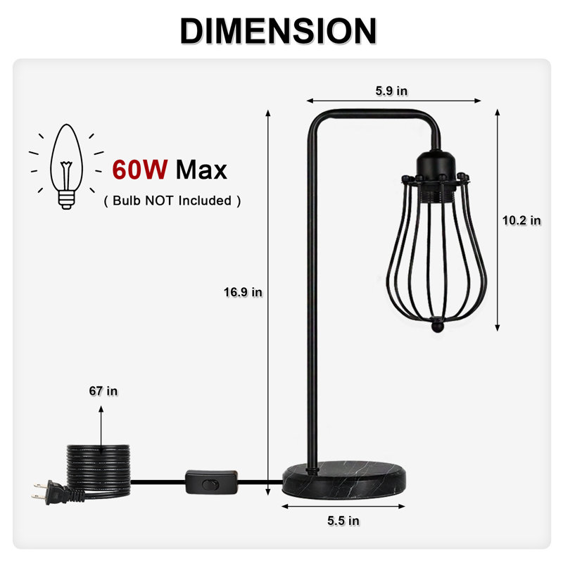 Metal Arched Lamp