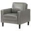 Chaise d'appoint avec accoudoirs en tissu d'ameublement gris Lalittah-561762333