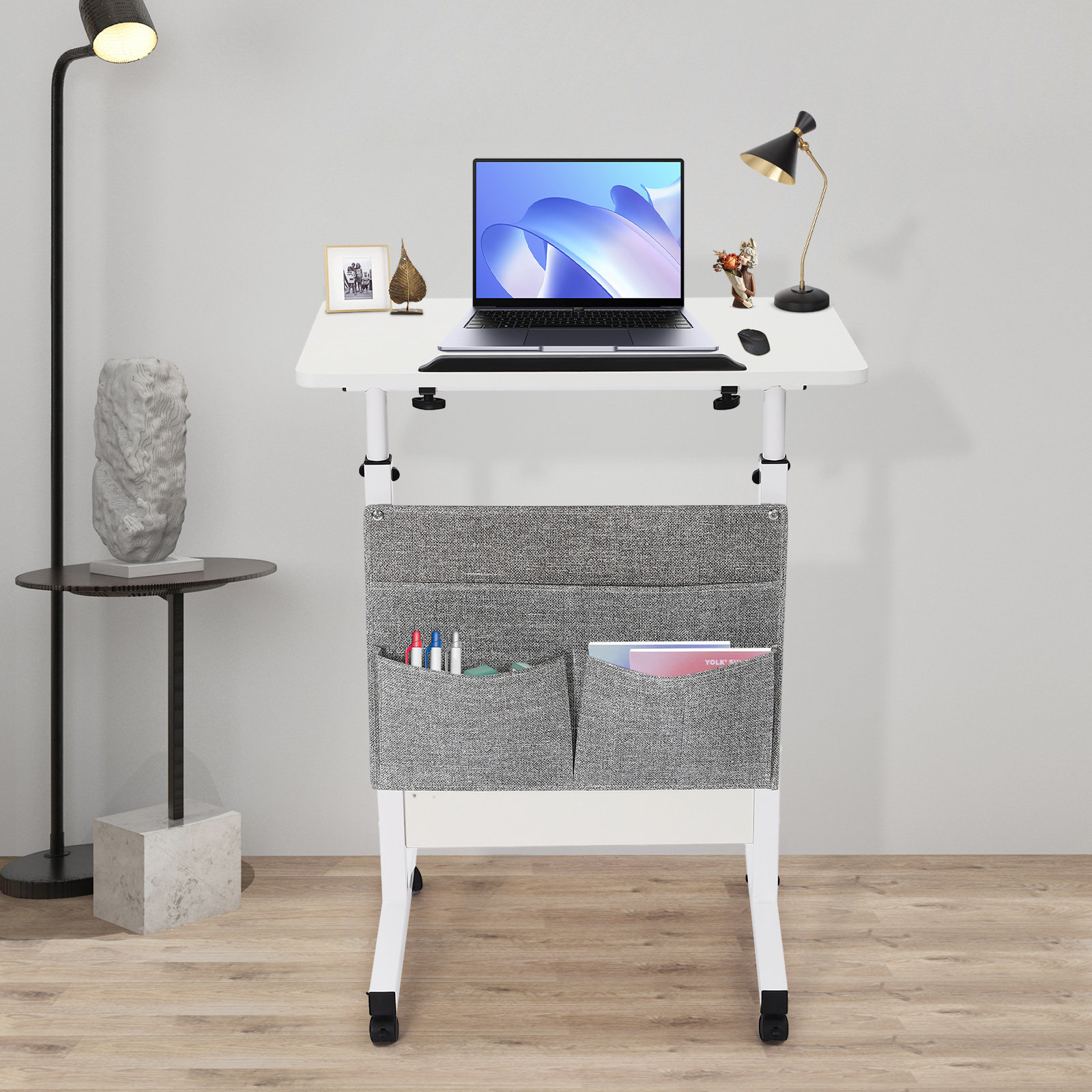 Inbox Zero Lavinio Height Adjustable Standing Desks Wayfair Canada