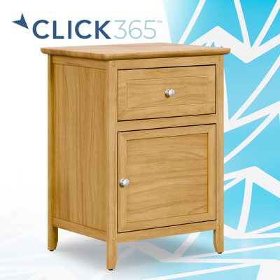 ClickDecor Alcott Side Table with Single Drawer and Storage Cabinet