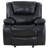 Elodie Black Upholstered Glider Recliner Chair-1627491022
