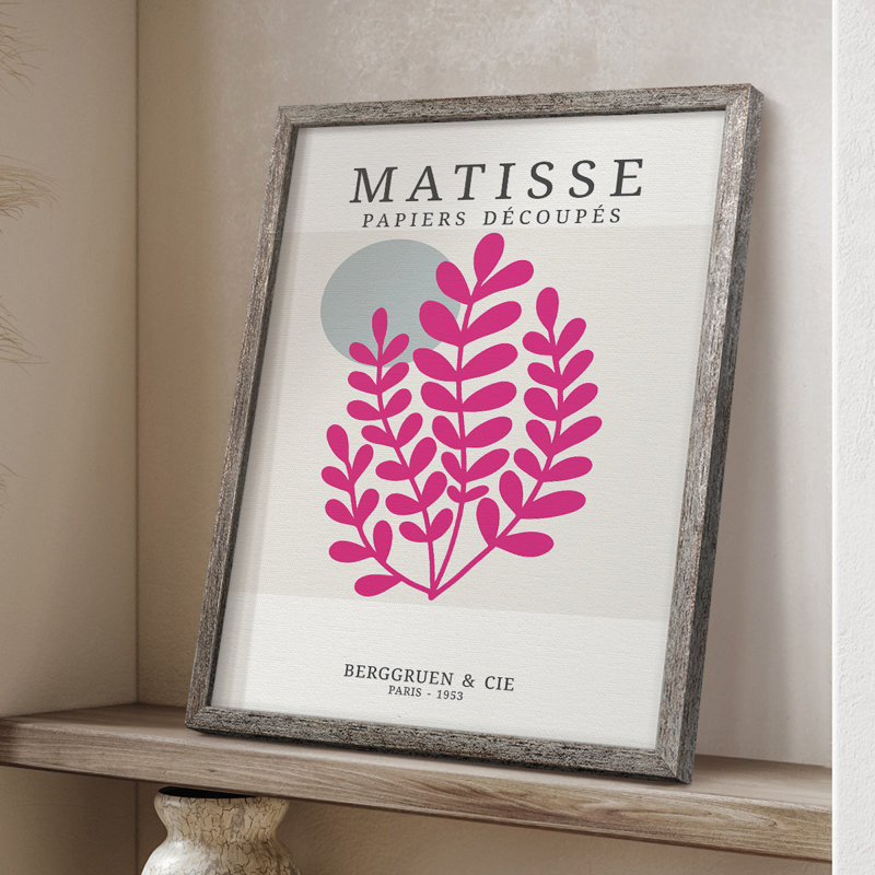 Matisse CDXXI Framed Print Framed Print - Solid Wood, 21" H x 17" W