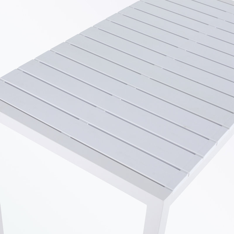 Rectangle dining table with metal legs