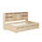 Twin Daybed With Side Bookshelves, Drawers, Charging, Natural Hue Size Tone-1270928659