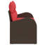  2-Seater Outdoor Sofa With Storage & Cushions Brown Poly Rattan-624238441