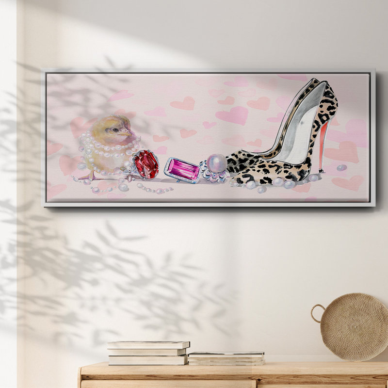 Cute Couture Collection D- Framed Canvas
