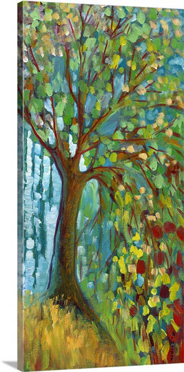 «Nolani Blue Autumn», reproduction d'art, H 30 po x l 15 po x P 1,5 po, Toile
