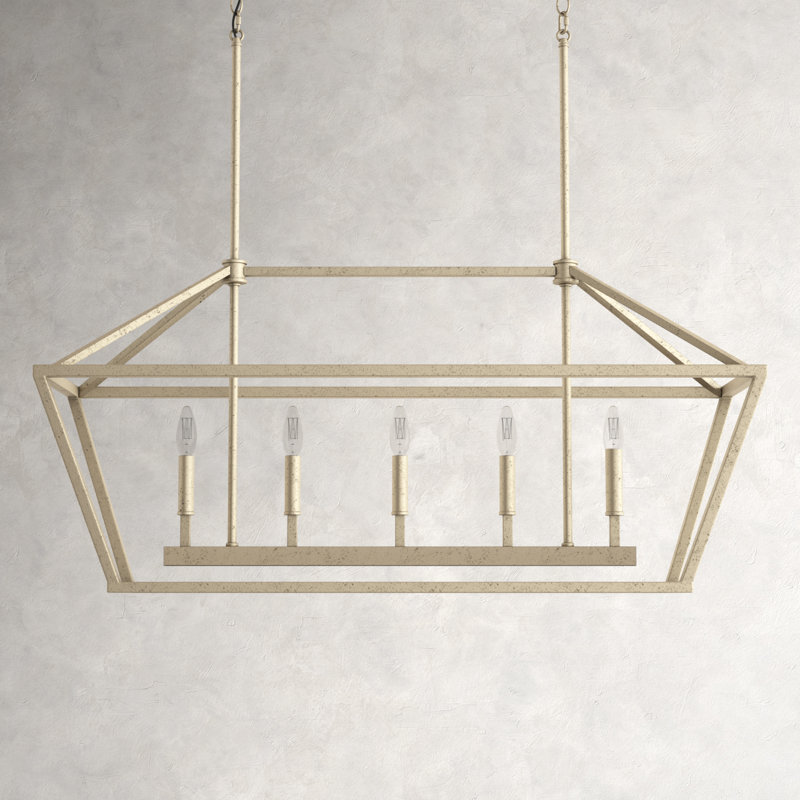Glenhaven 5 - Light Kitchen Island Pendant, Vintage White