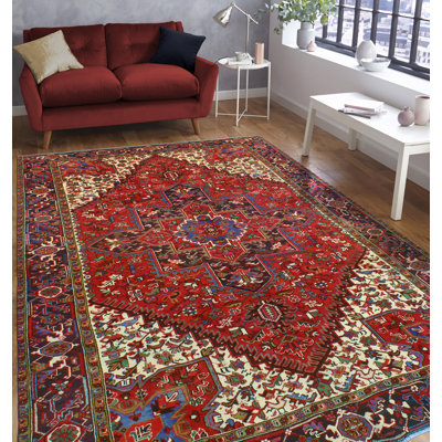 Khylar Heriz Rettie Red Rug