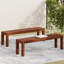 Banc rustique en bois 63,07 po - banc de style classique