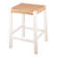 Tabouret de bar avec siège en corde tissée à la main - Tabouret à hauteur de comptoir de 24 po pour la cuisine, le bar ou la salle à manger - Tabourets de bar en bois (blanc)-816849663