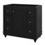 Meuble-lavabo 36 po sans lavabo, base d'armoire seulement, armoires en bois massif avec 4 tiroirs et 1 porte d'armoire, tablettes réglables