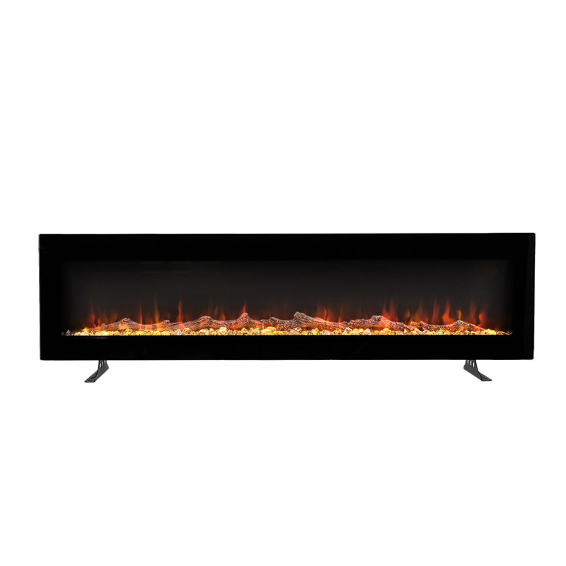 Wall mount Electric Fireplace with Remote Included, 12 Flame Colours,1800W, 32.7cm H x 127cm W x 11.6cm D