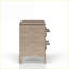 2-Drawer Sand Finish Nightstand with Bedroom Storage &amp; USB Ports