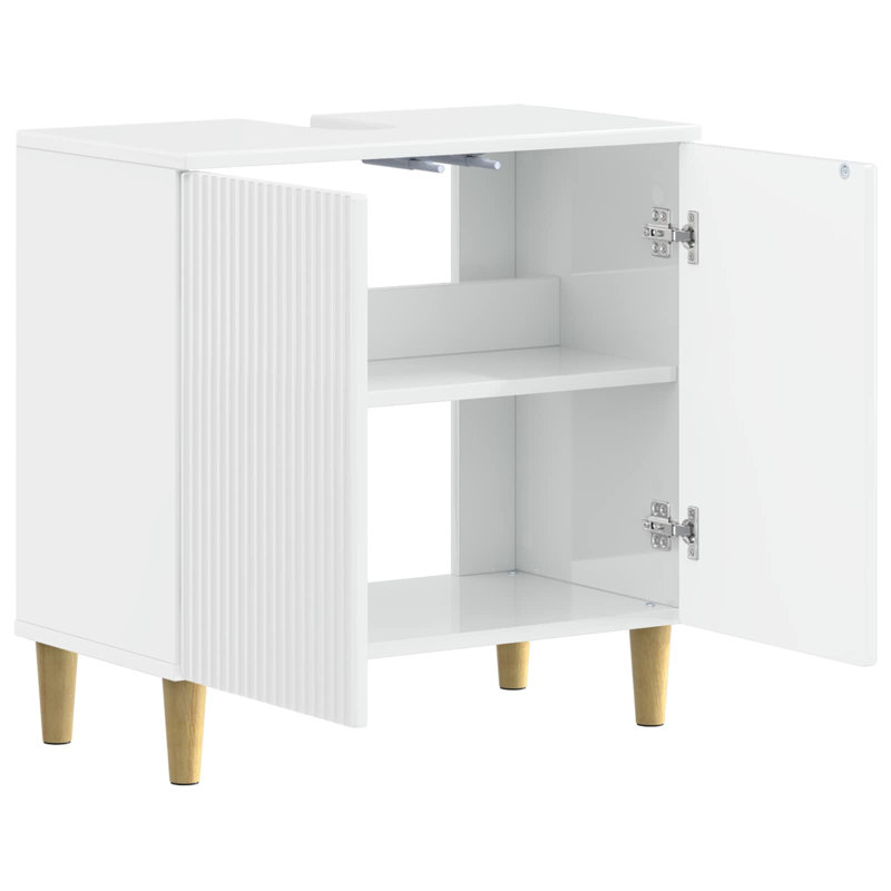 Under Sink Cabinet, High Gloss White