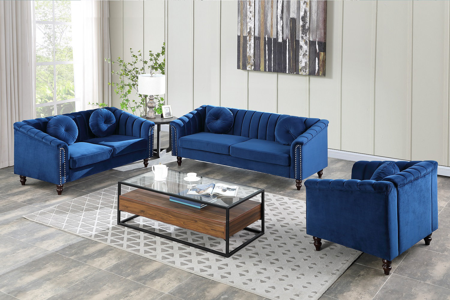 House of Hampton® Delorse Living Room Set | Wayfair