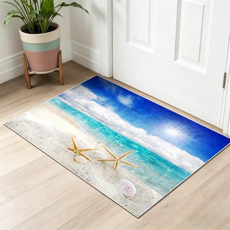 Tapis intérieur lavable à la machine Brown Seas
