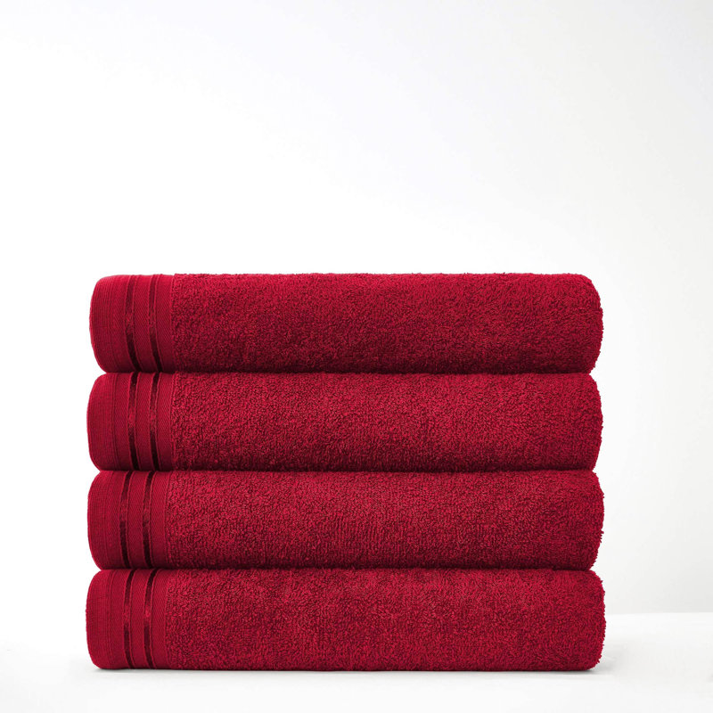 Jacie Bath Towel, Red